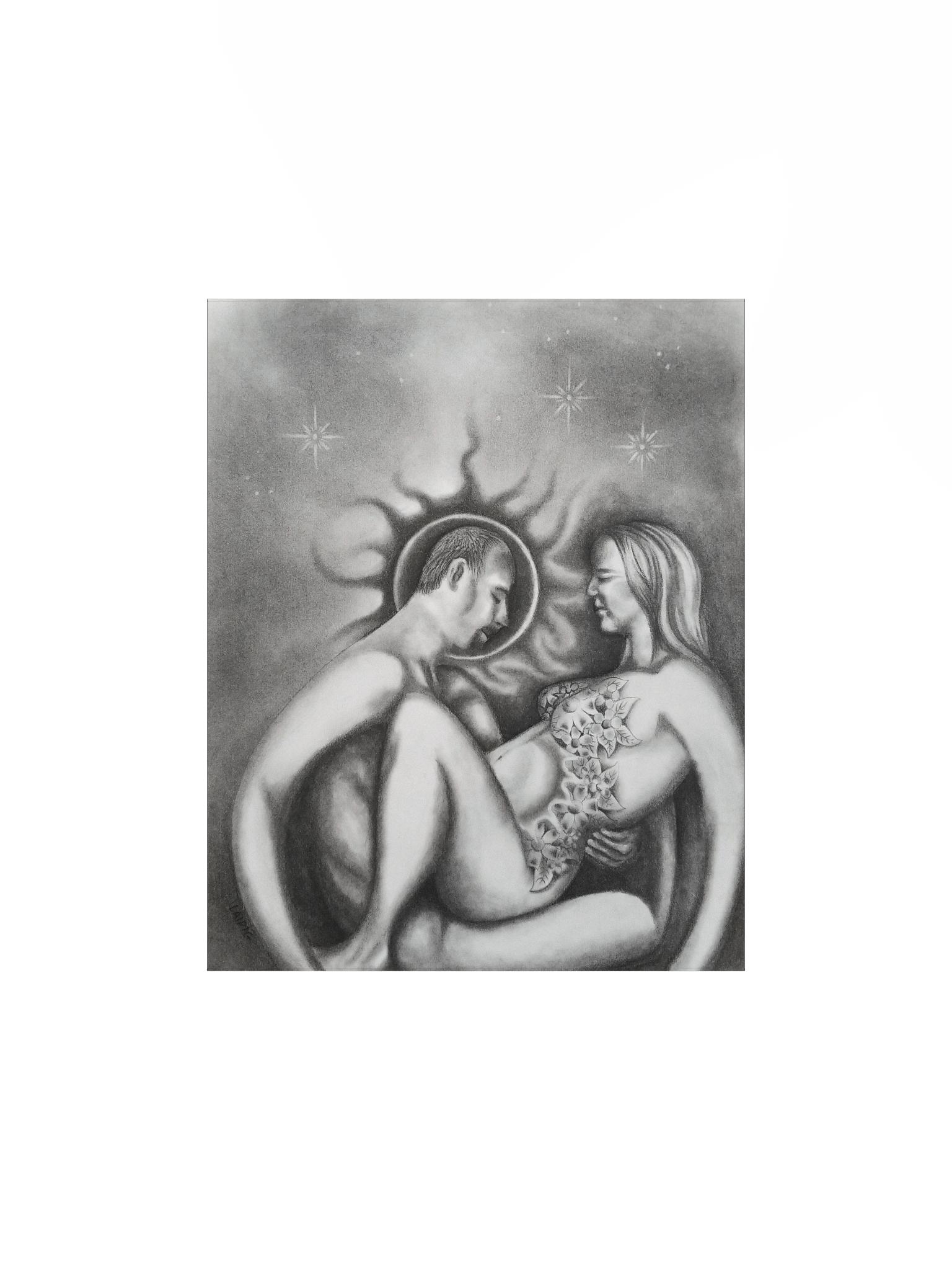 Gift - in charcoal small print. product image (1)