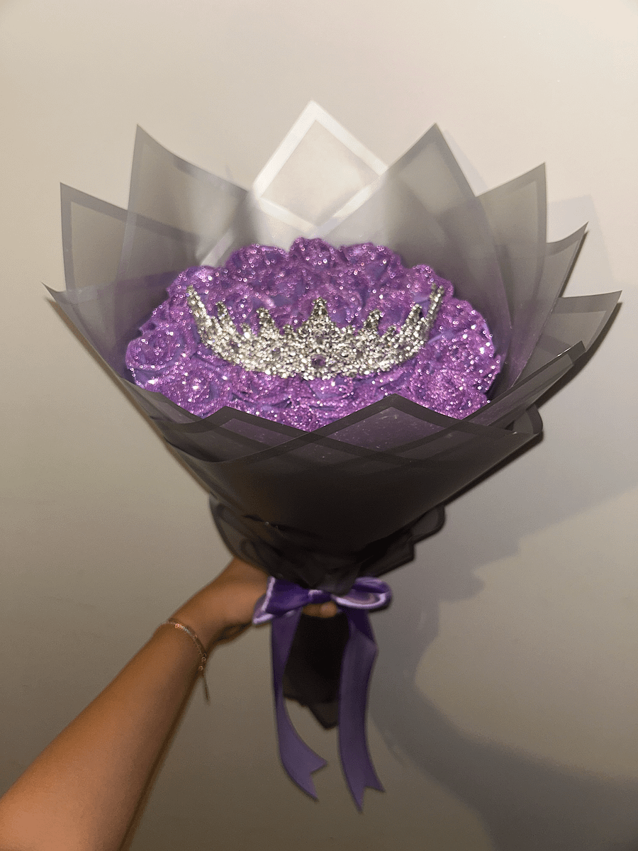 Purple Glitter Bouquet product image (1)