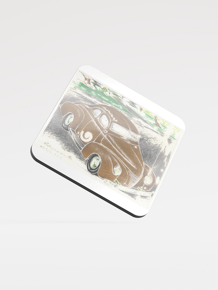 Gold Kustom Car coaster product image (1)