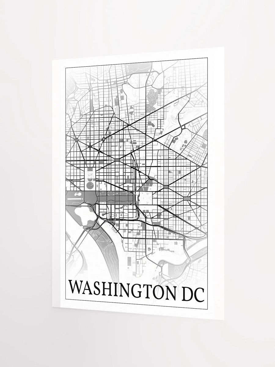 Washington DC, District of Columbia, USA, city map print product image (7)