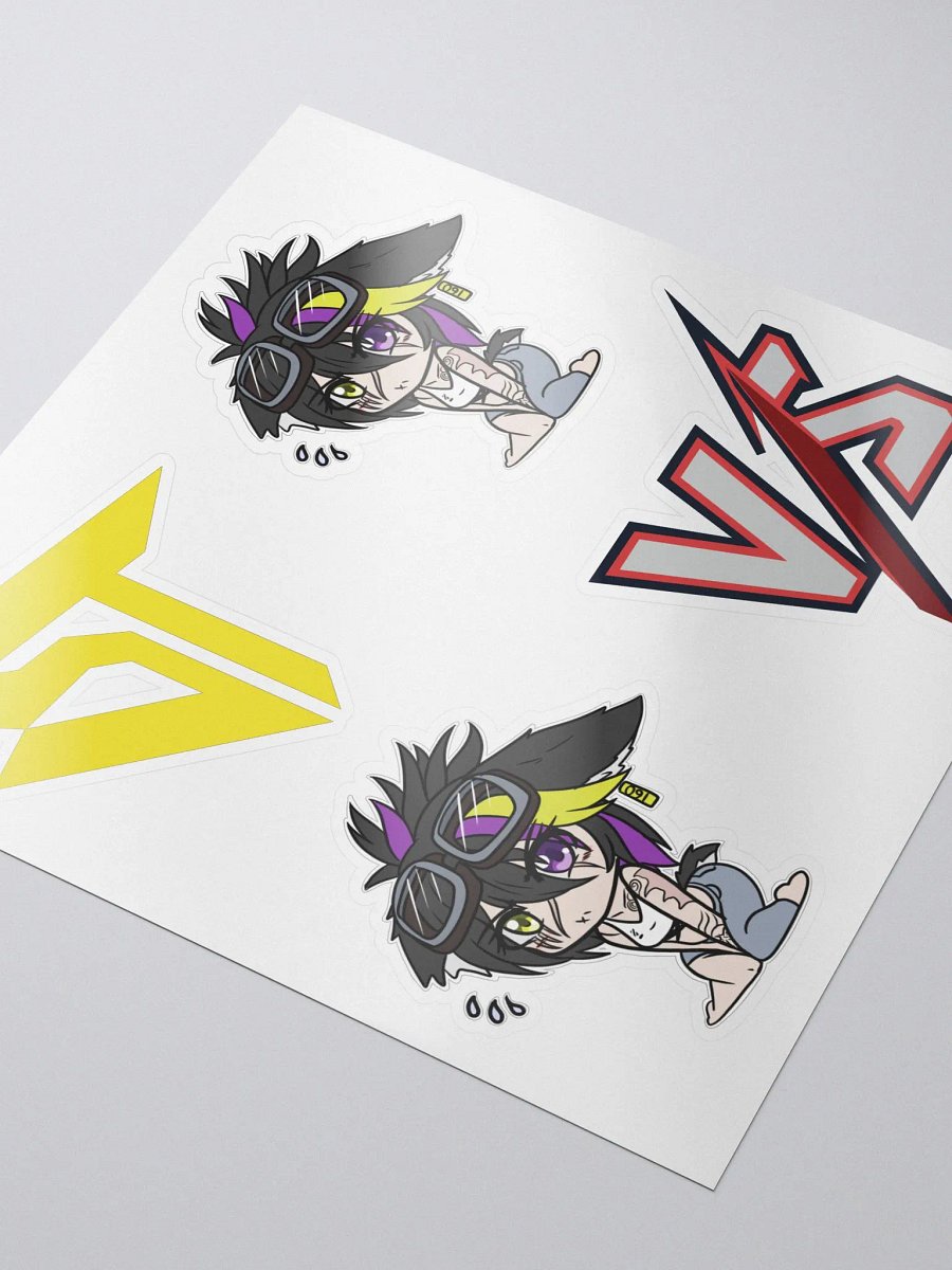 Chibi Staffy Sticker Sheet (Art by Whitepulse) product image (3)