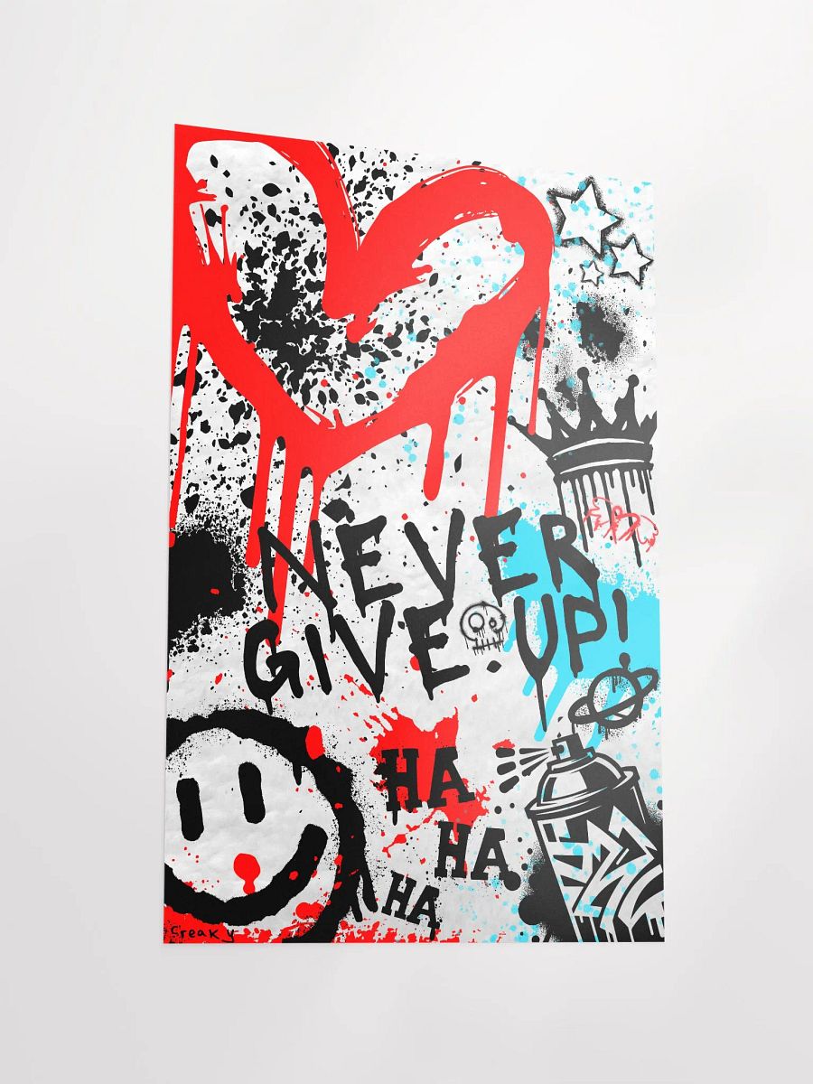 CB NEVER GIVE UP (white) product image (3)