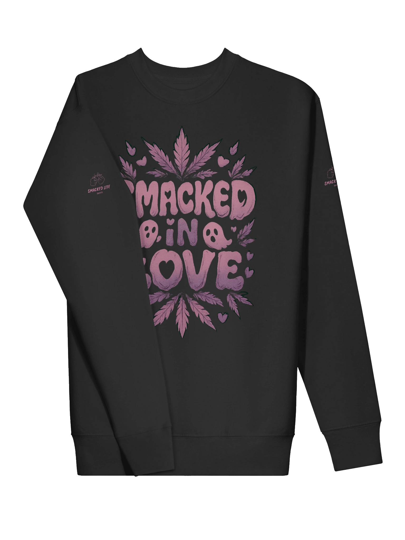 Smacked on Boo – Haunted Love Unisex Sweatshirt product image (3)