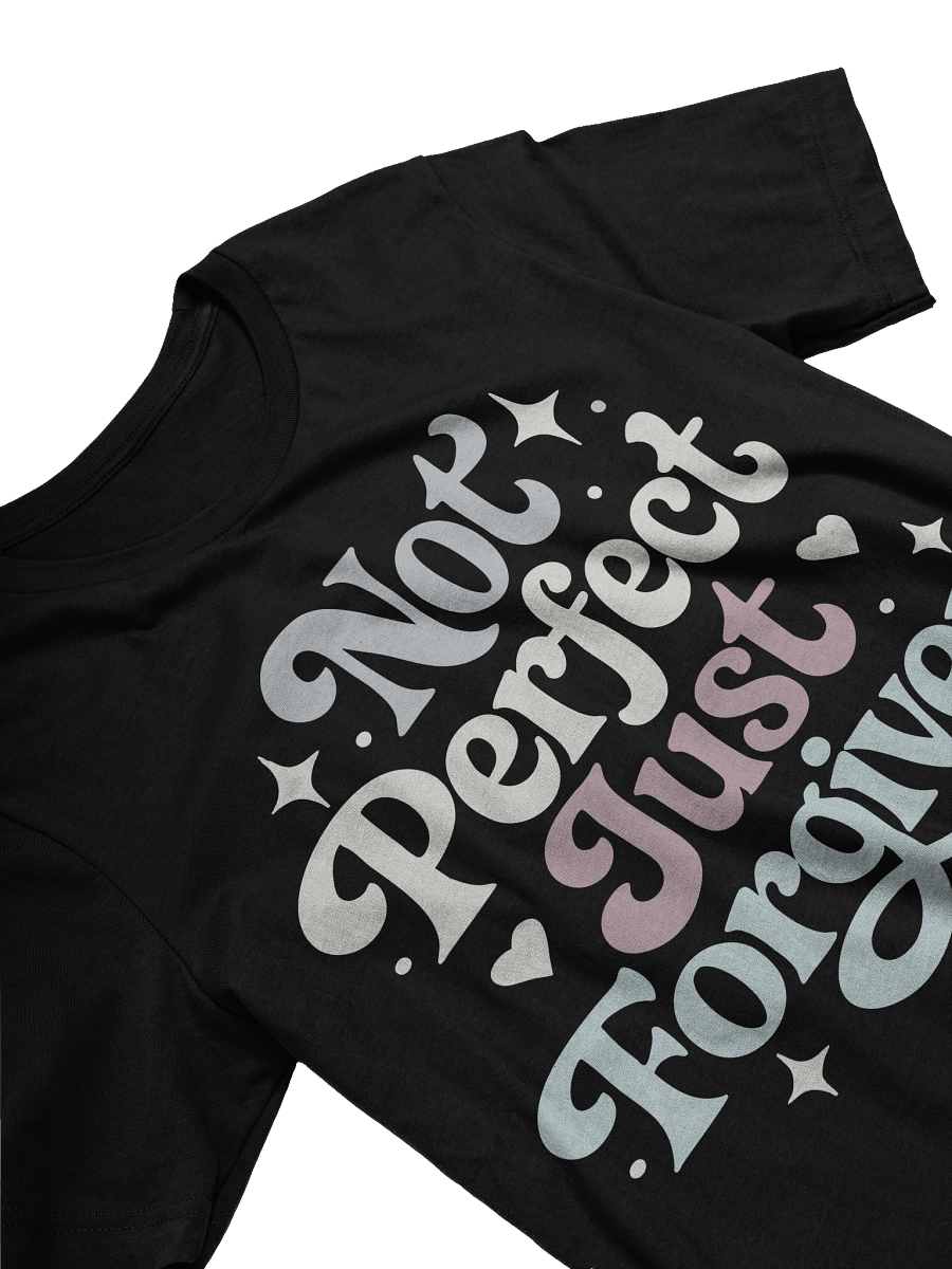 Not Perfect Just Forgiven Retro Christian Super Soft Tee product image (2)