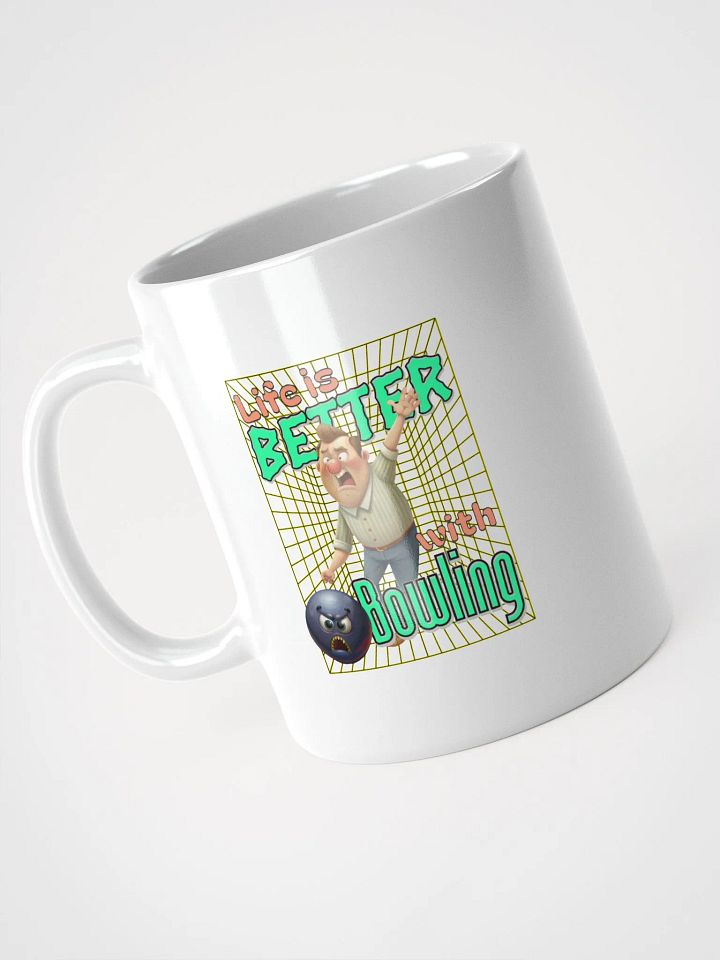 Life Is Better With Bowling Glossy White Mug product image (2)
