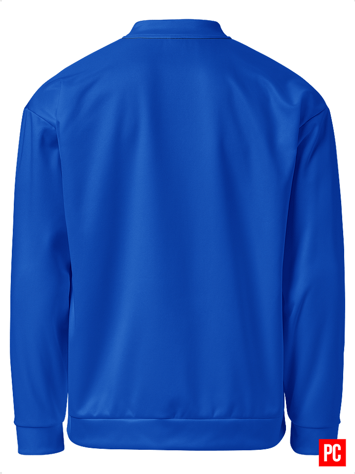 Plain Color Absolute Blue Bomber Jacket product image (2)