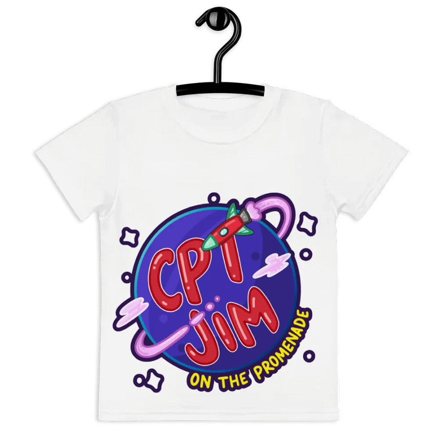 Cosmic Captain Kids' Crew Neck Tee product image (3)