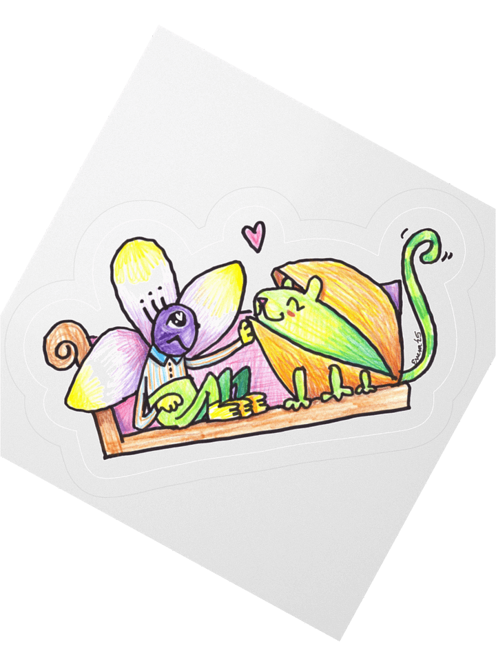 Orchid Pistachio Pie Sticker product image (2)