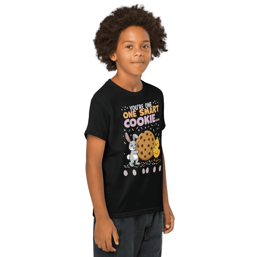 You're One Smart Cookie Easter T-Shirt – Cute Bunny & Chick Design product image (9)