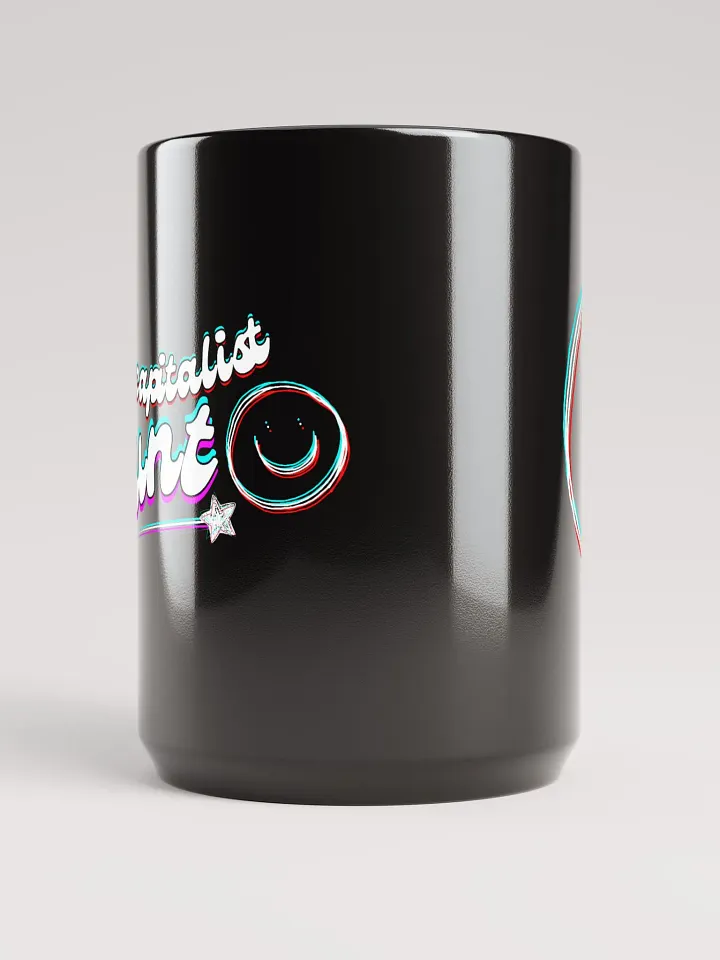 ANTICAPITALIST C*NT black glossy mug product image (2)