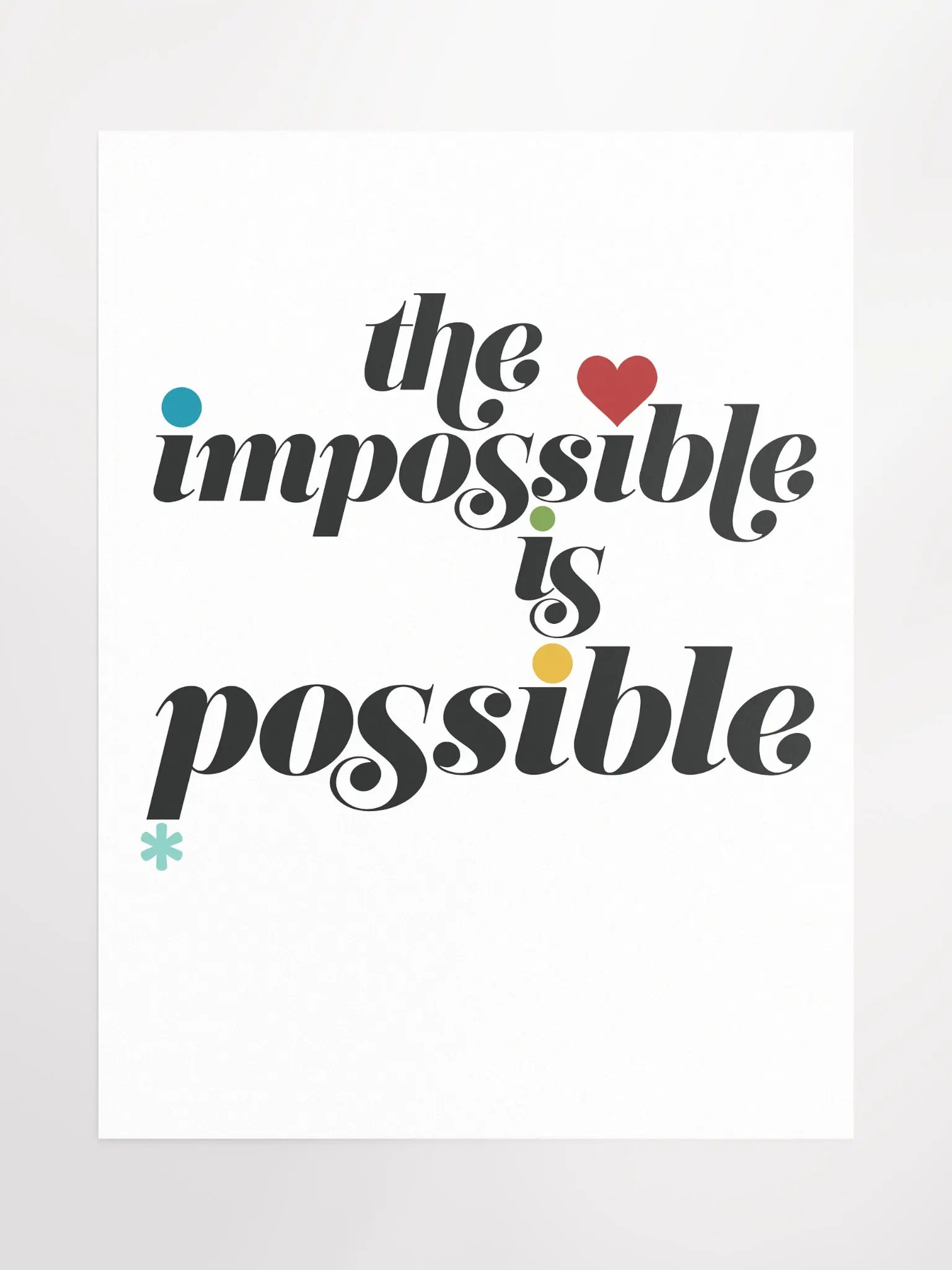 The Impossible Is Possible Pop Poster product image (1)