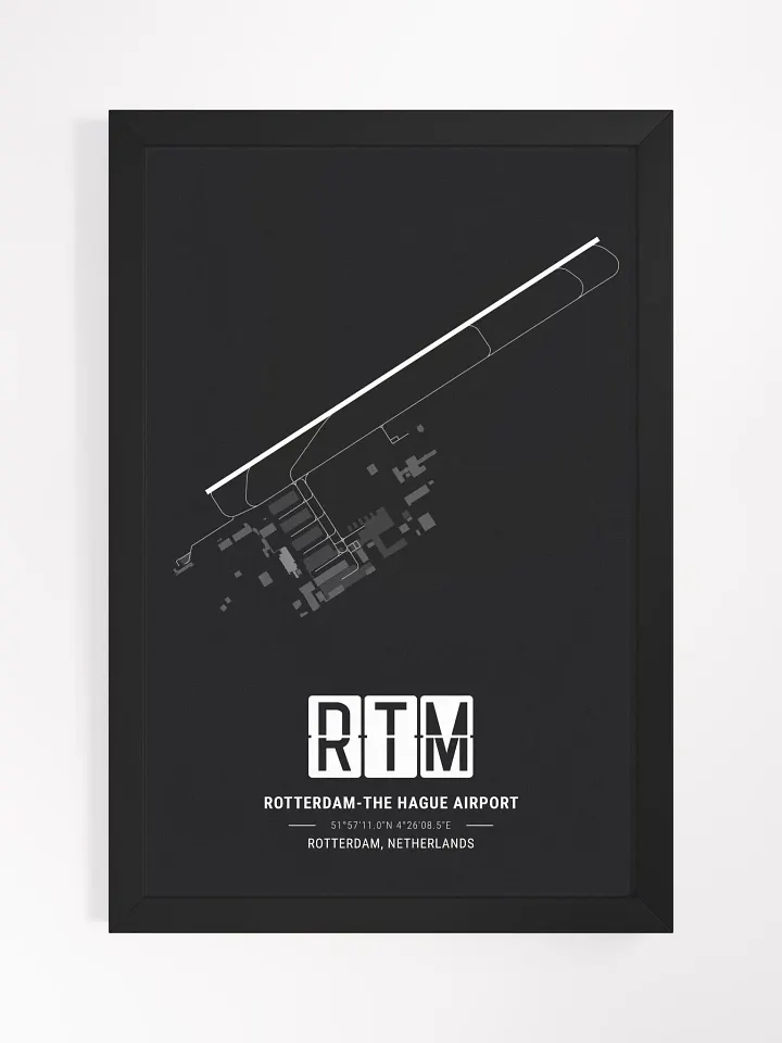 Framed Airport RTM Premium Map On Matt Paper product image (1)