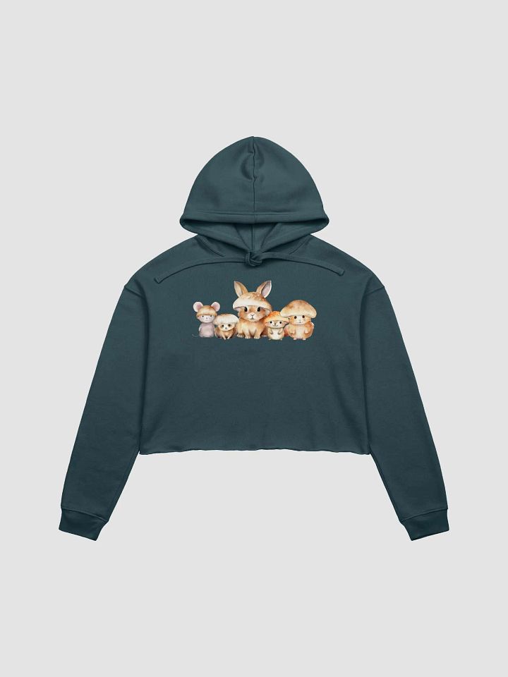Whimsical Woodland Friends Crop Hoodie product image (1)