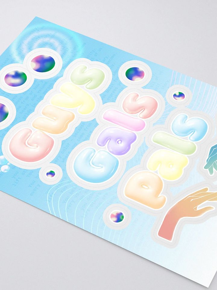 Guys Gals Pals Bubble Pride Sticker Sheet product image (2)