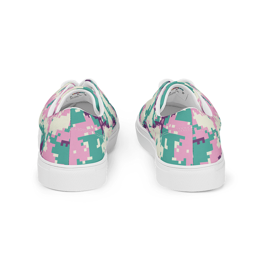 Pixel Pink Camo Lace-Up Sneakers product image (5)