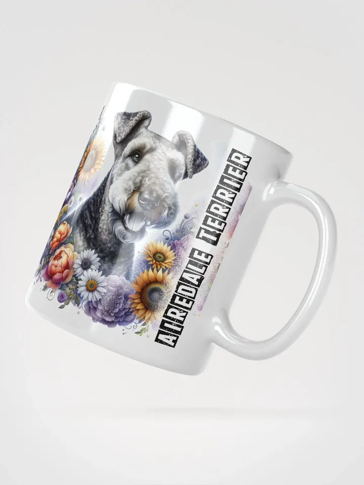 Floral Airedale Terrier Mug product image (2)