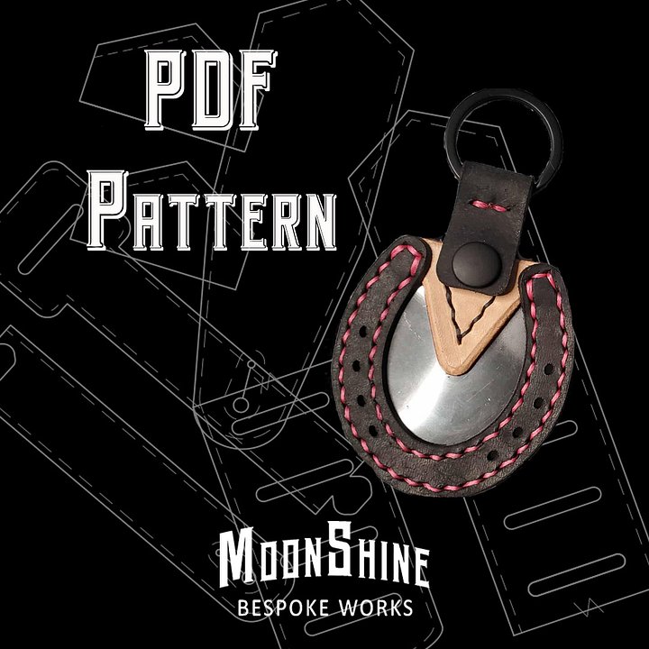 Hoof Print Memorial Keychain Bag Charm PDF Pattern product image (1)