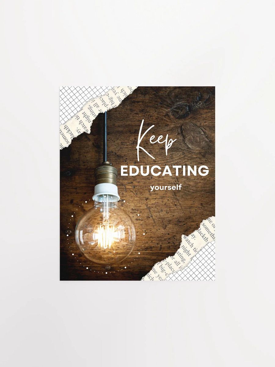 Keep Educating Sustainable Poster product image (2)