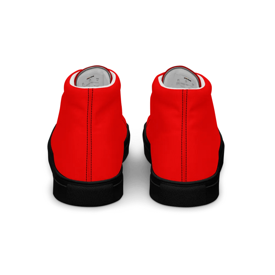 Men's Red High Top Canvas Shoes product image (4)