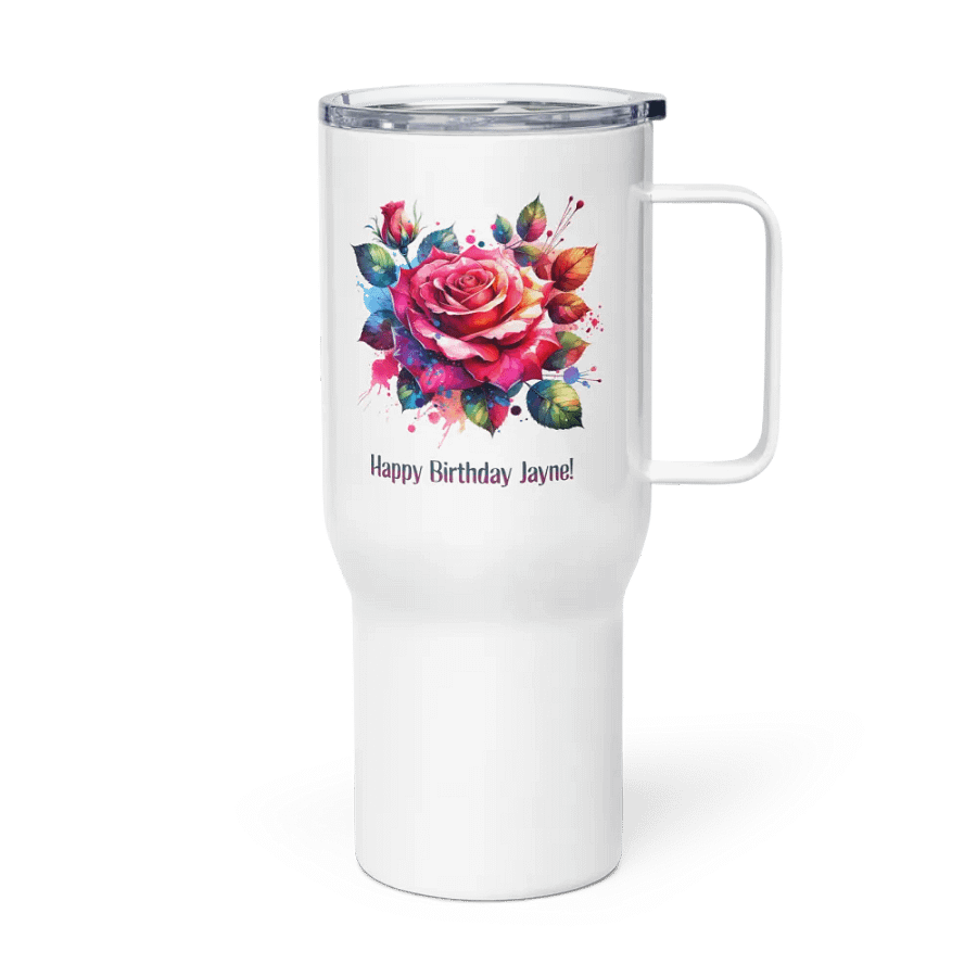 Happy Birthday Jayne Travel Mug With A Handle product image (4)