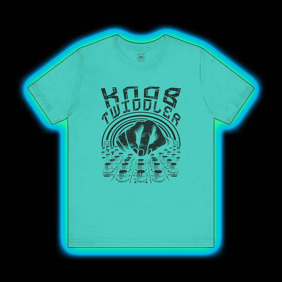 Knob Twiddler - Synthesizer/Sound Designer/Mix Engineer T-Shirt (BLACK PRINT) product image (1)