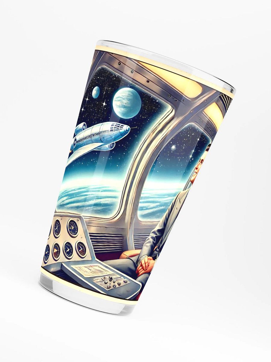 Vintage Space Travel Pint Glass product image (6)