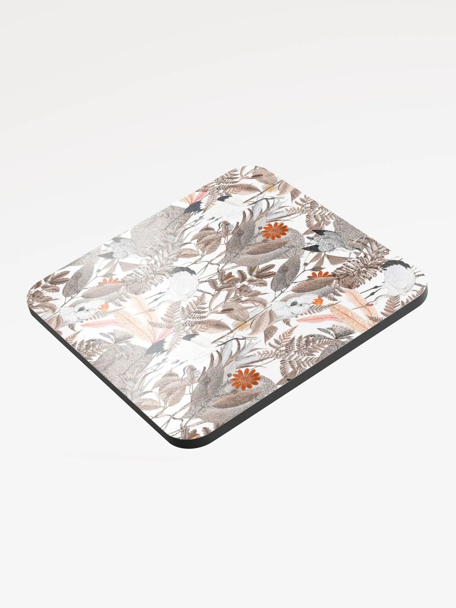 White Ecotone Glossed Cork Coaster product image (4)
