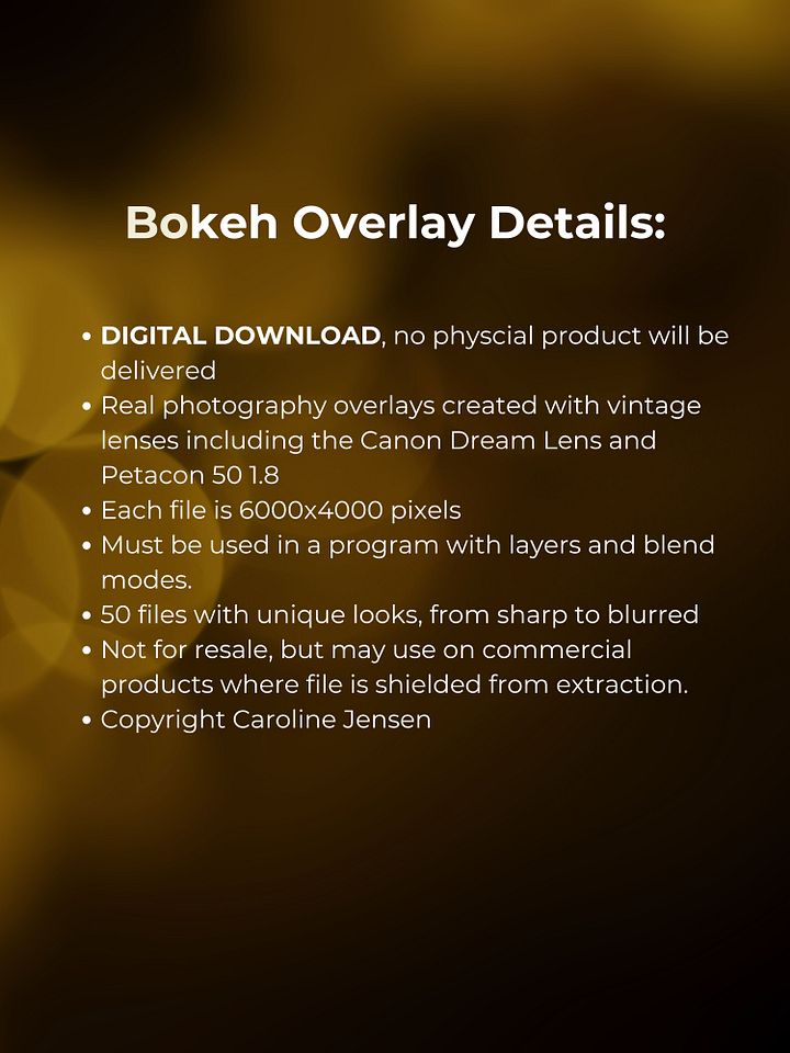 Vintage Lens Bokeh Overlays product image (2)