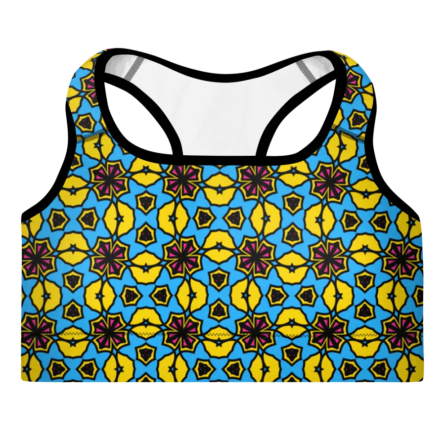 Pan Abstract (1) - Padded Sports Bra product image (3)