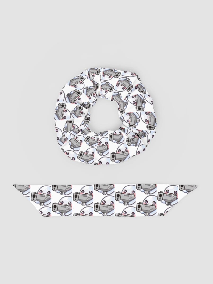 Ghostie w/ Gun All-Over Print Recycled Scrunchie product image (2)