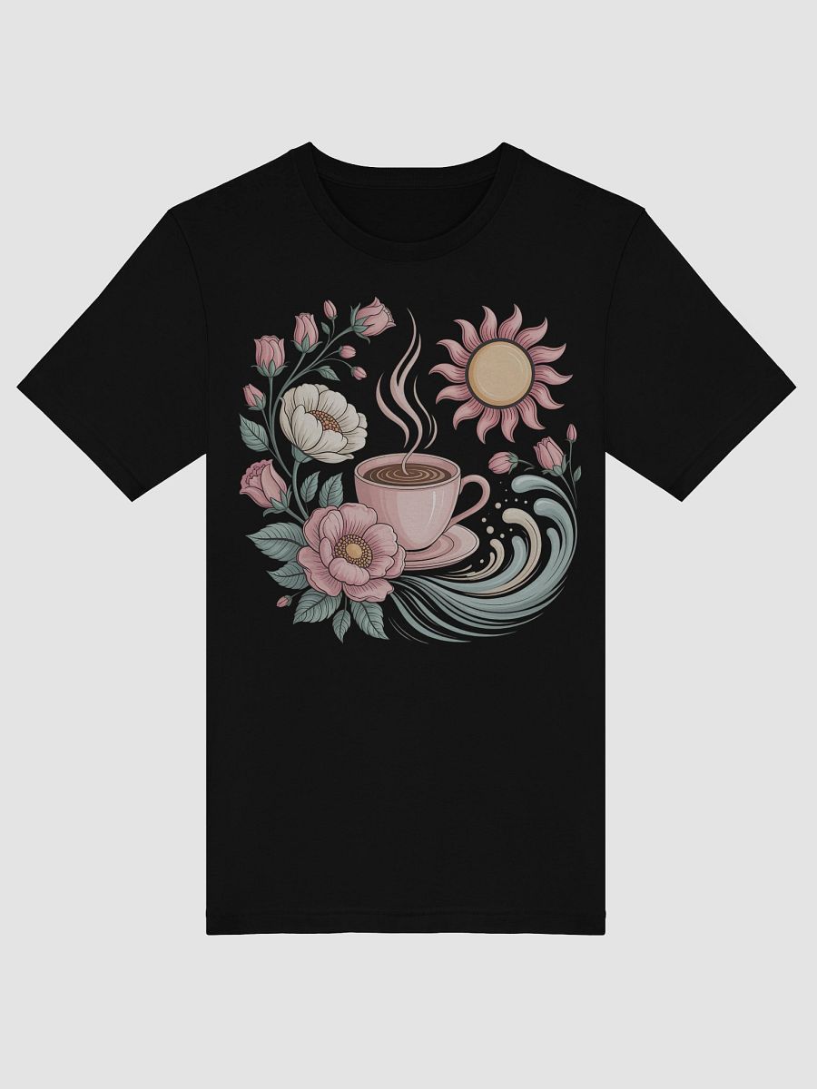 Whimsical Floral Coffee T-Shirt product image (42)