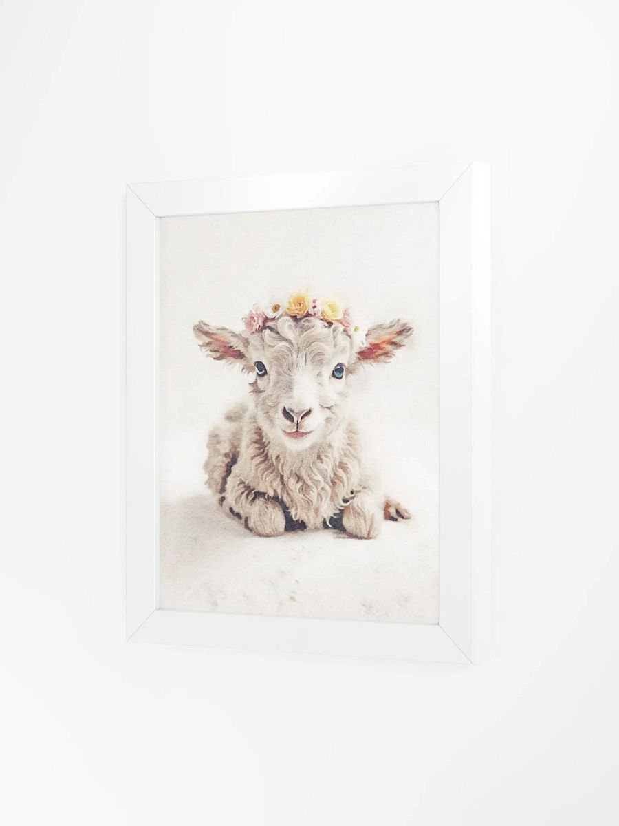 Floral Crowned Lamb Framed Poster product image (97)