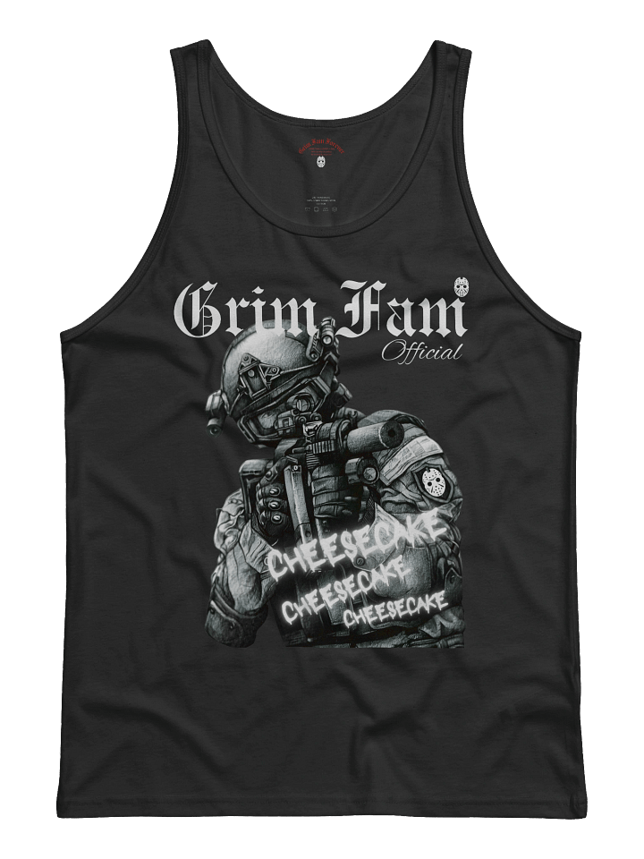 GRIM FAM — SQUAD GRIM FAM — CHAOS DIVISION | TEAM EXCLUSIVE: CHEESECAKE EDITION - TANKTOP/SINGLET- #1 - Black / Navy / Blue / Red / Grey product image (1)