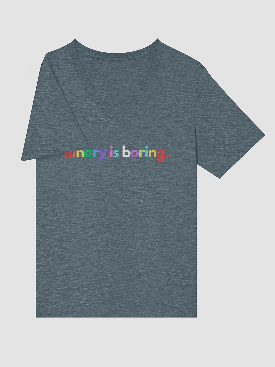 Binary Is Boring (Rainbow) V-Neck tee product image (38)