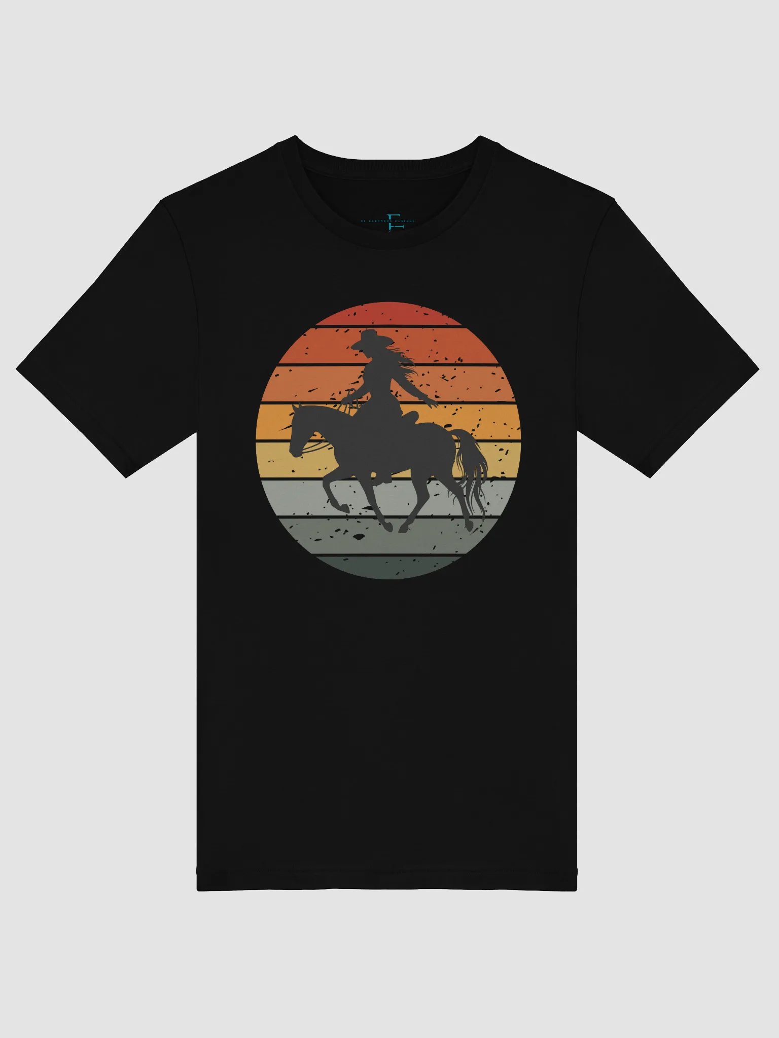 Cowgirl Sunset Funky Bella Canvas Tee product image (44)