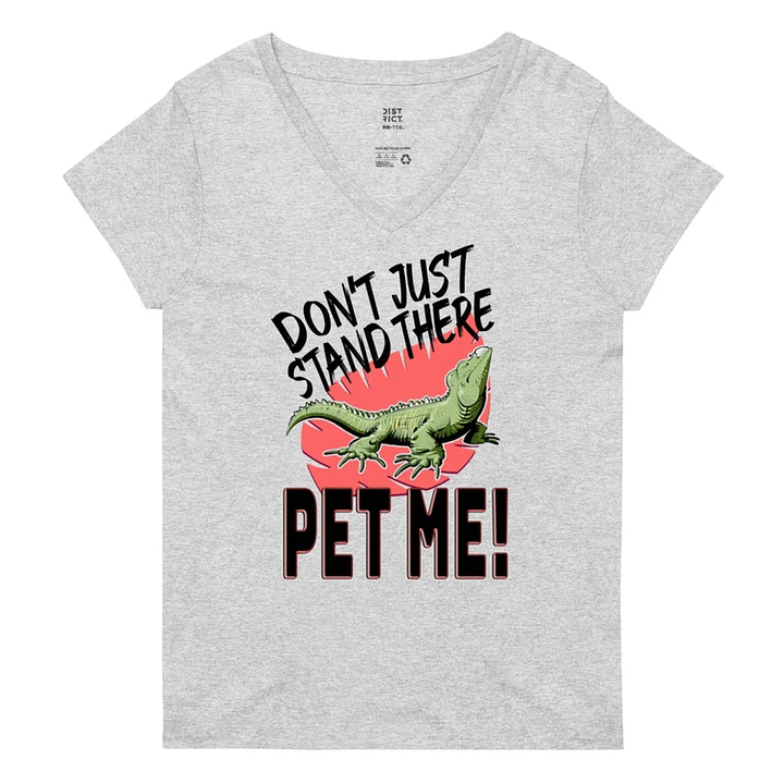 Pet Me Bella Women's V-Neck T-Shirt product image (1)