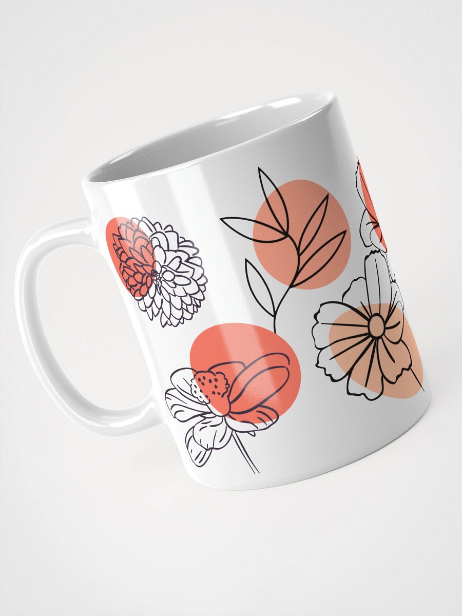 Mug Blanc - Sous-Bois Doré- Cadeau Floral Stylisé product image (3)