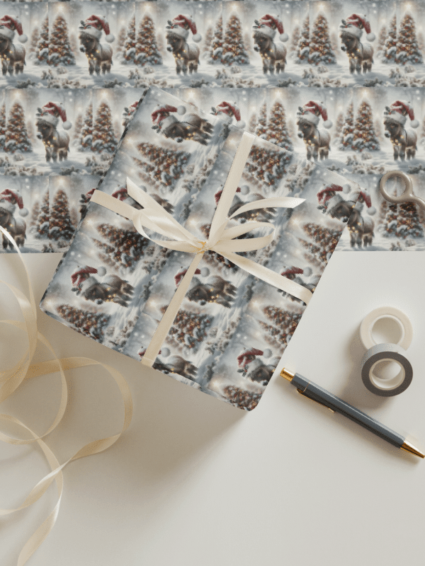 Festive Donkey Wonderland Wrapping Paper Set product image (4)