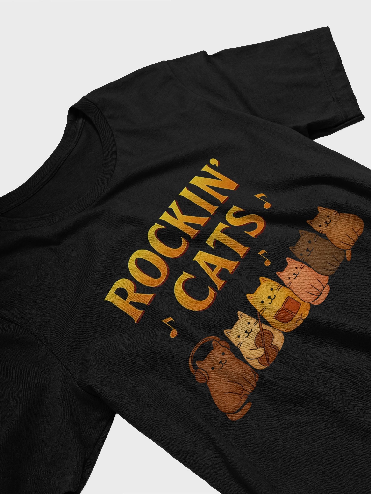 Rockin' Cats Cartoon T-Shirt product image (13)