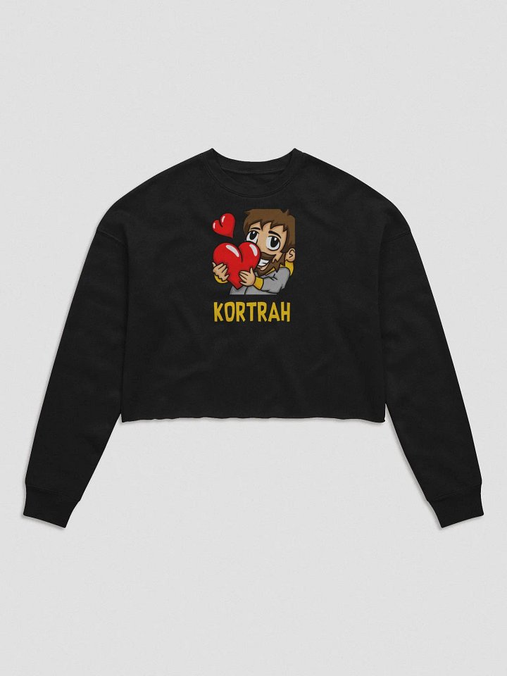 Hearts Fleece Crop Sweater product image (4)