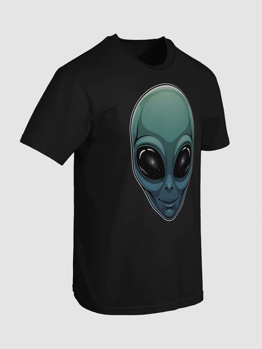 Cosmic Voyager Alien Sticker Tee product image (7)
