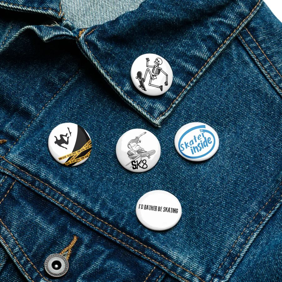 Skater Pin Button Set product image (16)