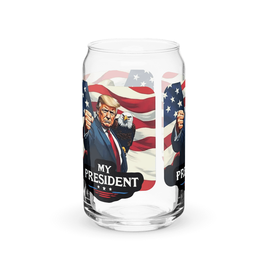Can-Shaped Glass: Trump, My President, with Eagle product image (8)