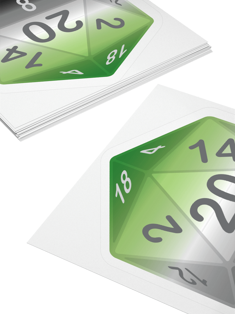 Aromantic Pride D20 Sticker product image (12)