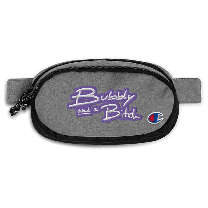 Bubbly and a B*tch (purple bubble design) champion fanny pack product image (1)
