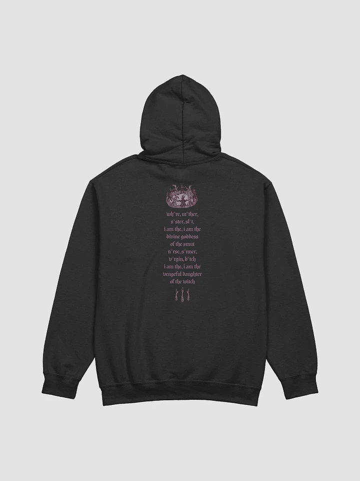 'Wh*re, M*ther, S*ster, Sl*t....' Burn Your Village Hoodie (design on back) (colours available) product image (1)