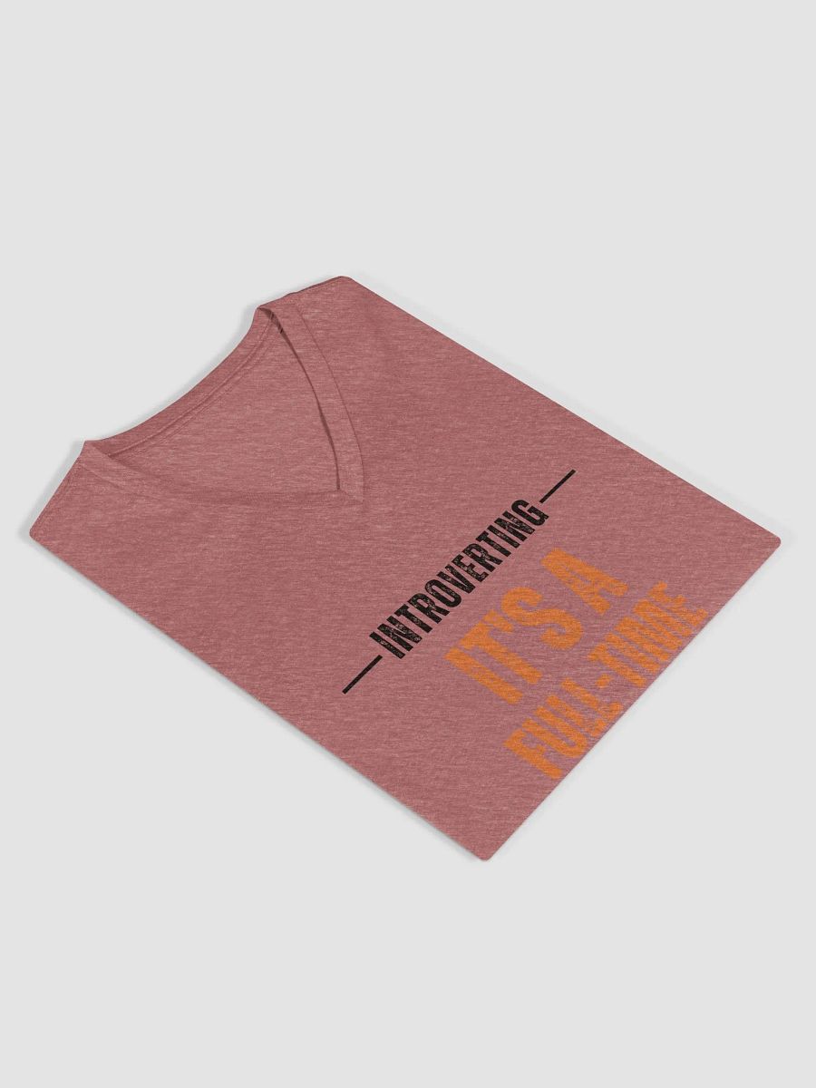 Full-Time Vibe Relaxed V-Neck Tee product image (3)