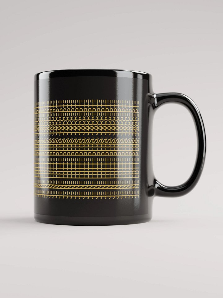 Mug Noir Codé Zen Blanc - Je Ne Lutte Plus, J'Accepte - Cadeau Chic product image (1)