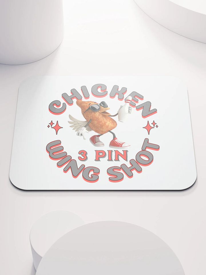 Chicken Wing Shot 3 Pin Bowling Mouse Pad product image (2)