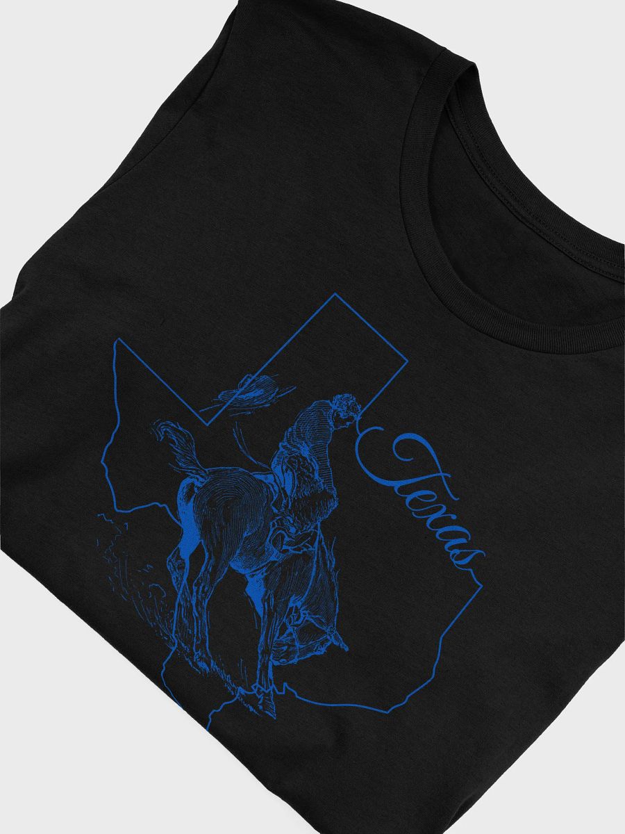 🤠 Rodeo Cowboy in Texas Outline T-Shirt | Bella+Canvas Unisex Tee | Western Line Art Design product image (5)